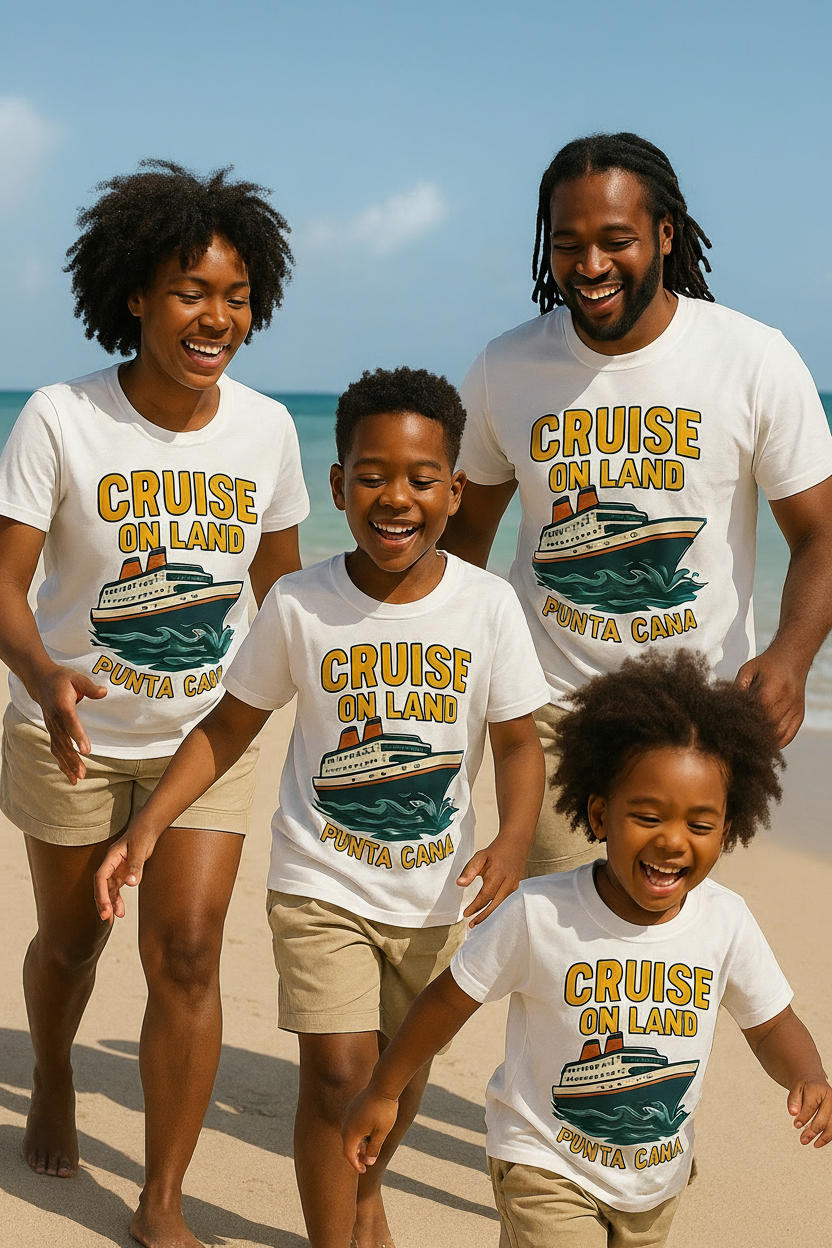 🌴🚢 Cruise On Land Family Tee – VelezVersatile Collection