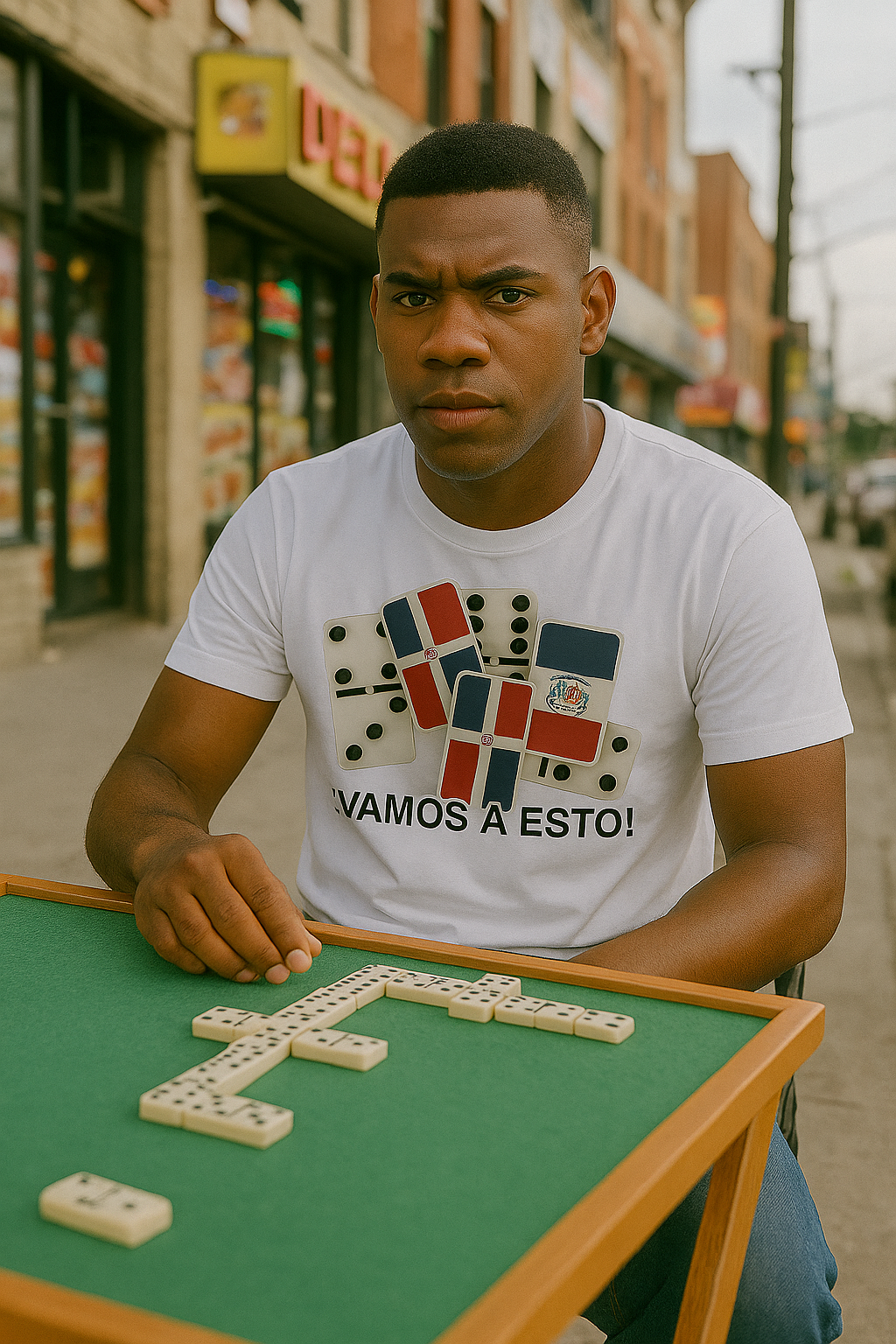 Vamos A Esto! Dominican Domino Drip Tee - VelezVersatile Collection