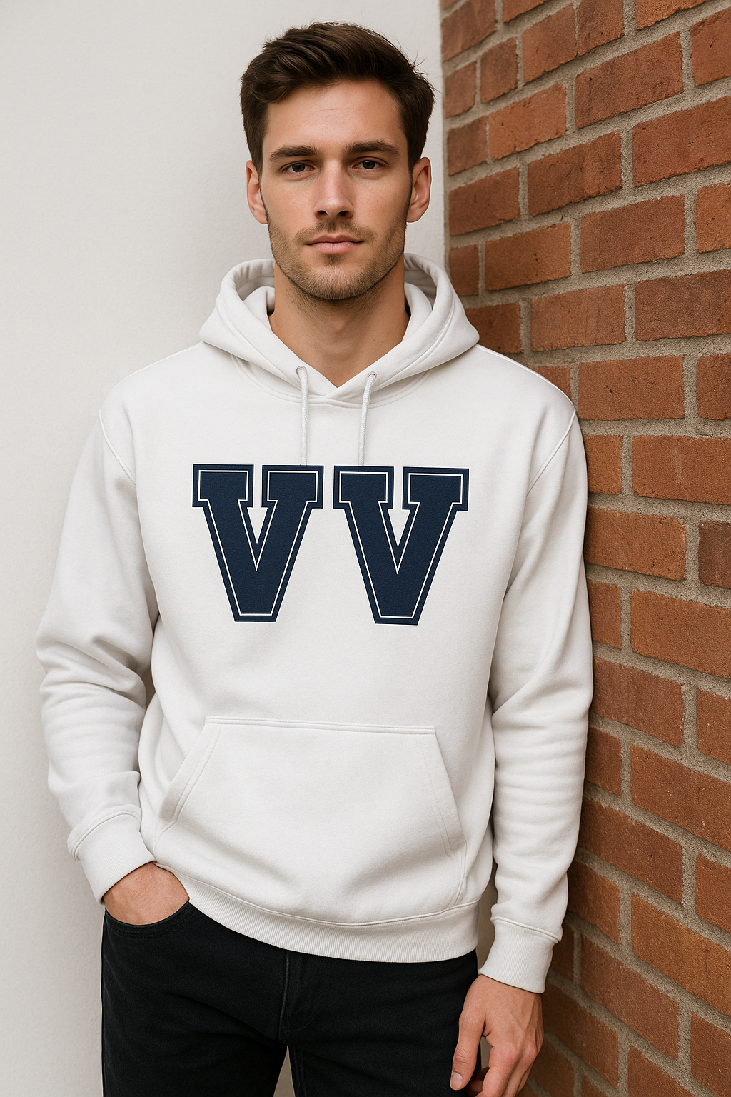 VV Hoodie – VelezVersatile Signature White