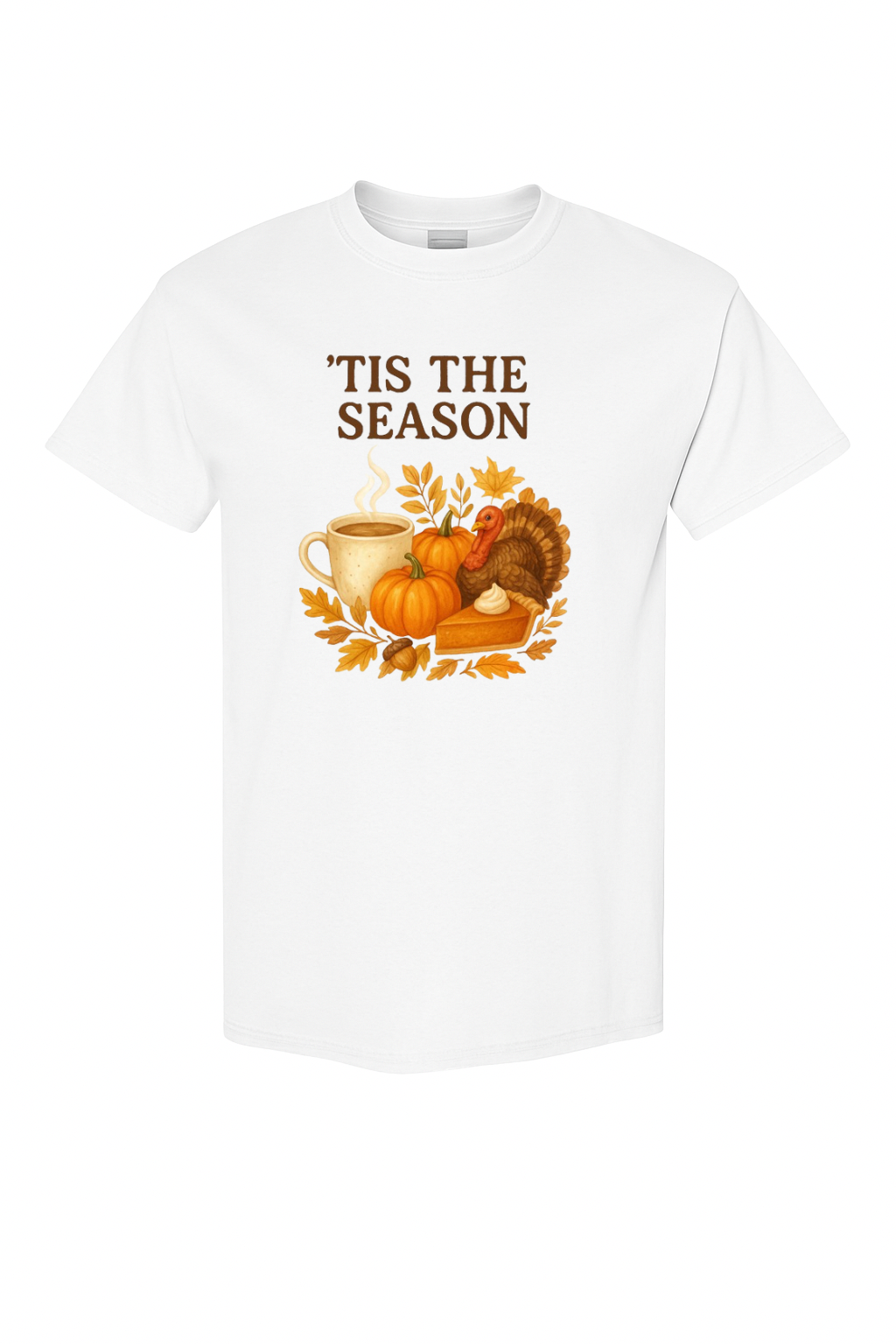 🍂 ’Tis The Season Cozy Thanksgiving Tee - Velezversatile Collection