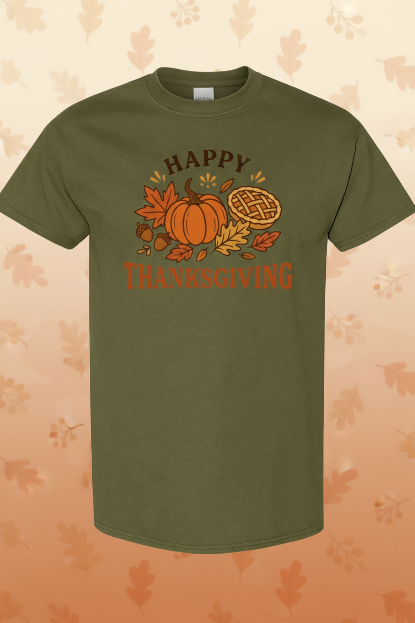 Happy Thanksgiving Fall Tee