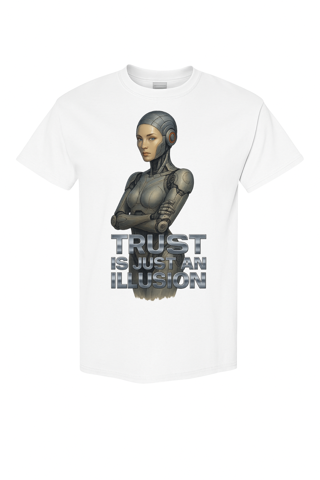 Trust Is Just an Illusion – Chrome AI Series Tee