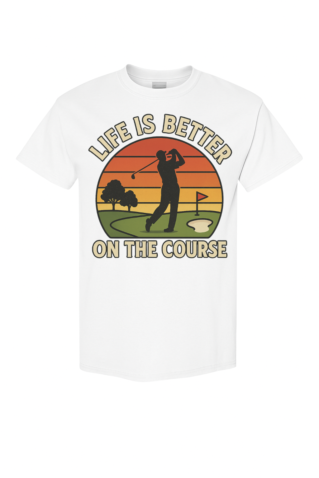 Life Is Better On The Course Vintage Golf Tee by VelezVersatile
