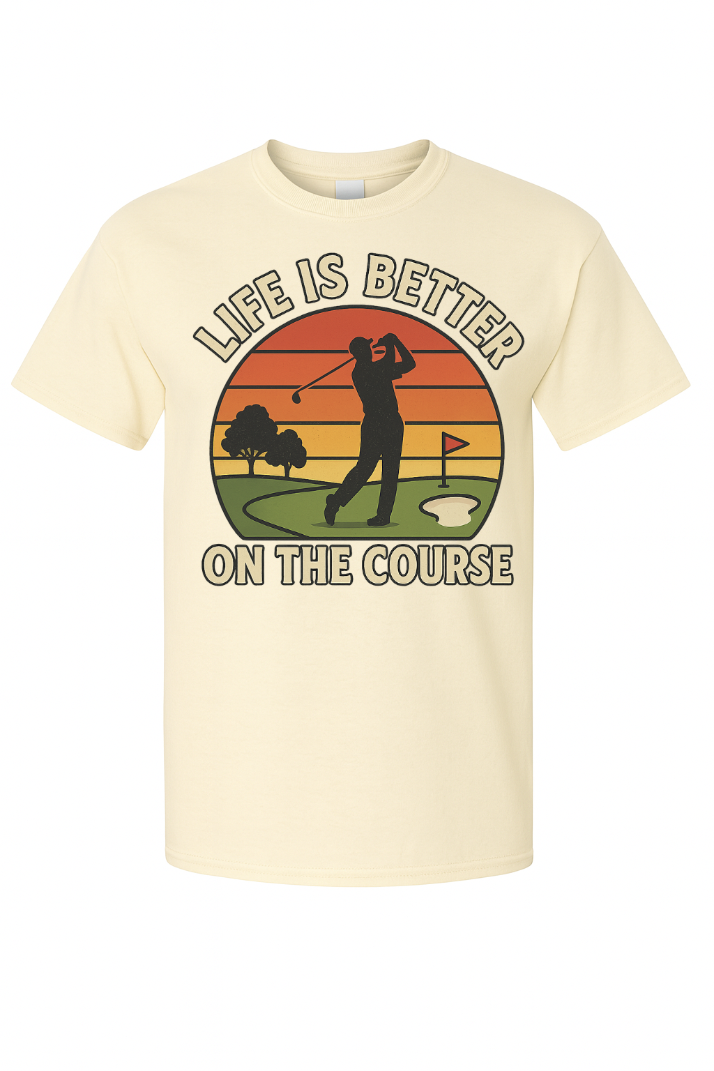 Life Is Better On The Course Vintage Golf Tee by VelezVersatile