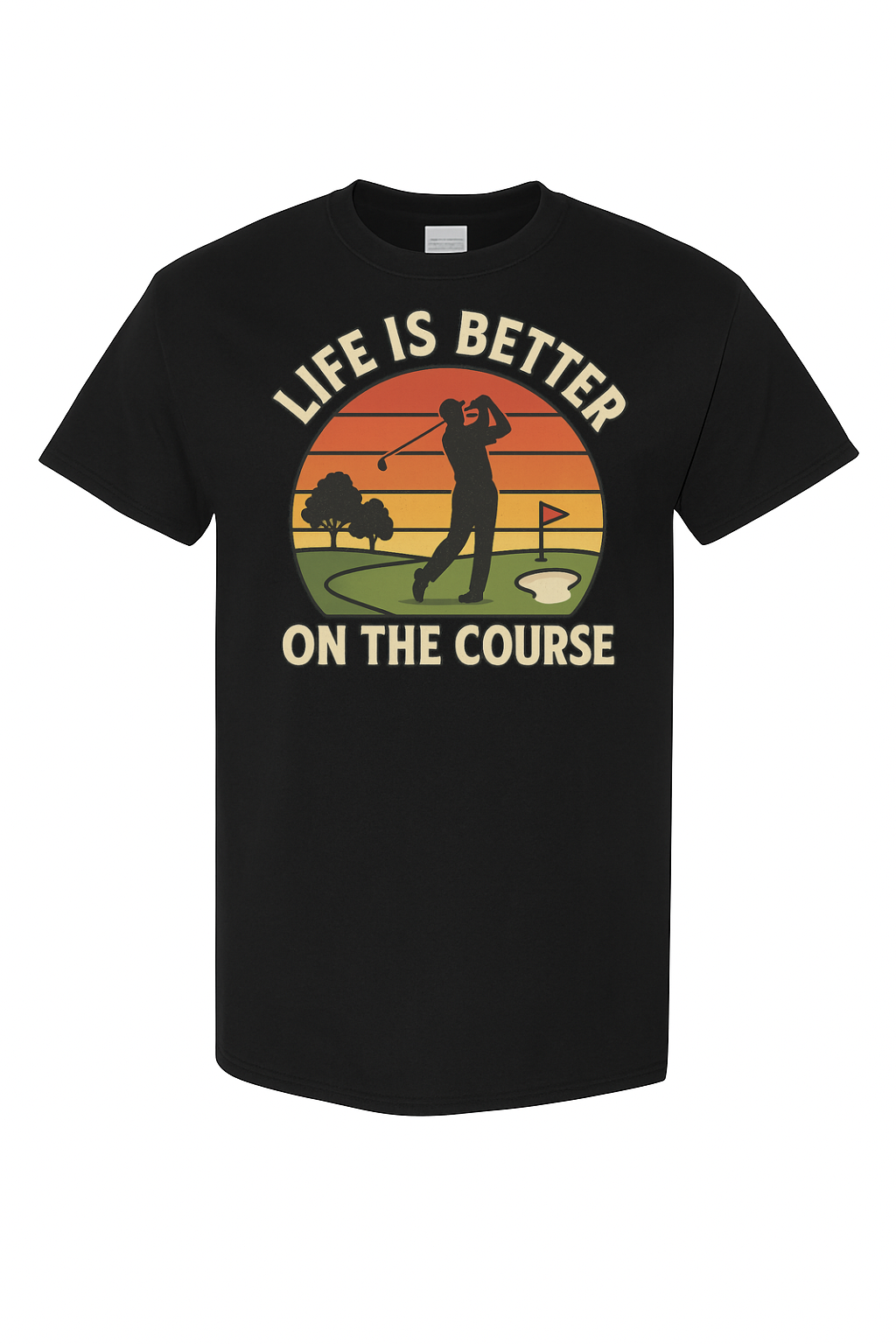 Life Is Better On The Course Vintage Golf Tee by VelezVersatile