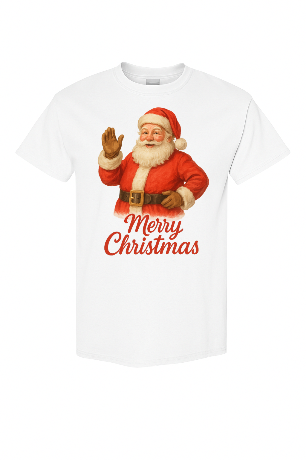 Classic Merry Christmas Santa Tee — by VelezVersatile