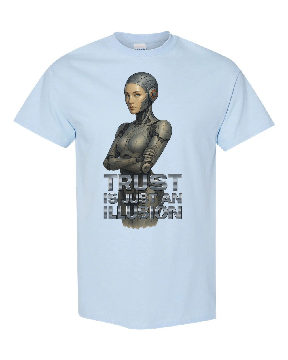 Trust Is Just an Illusion – Chrome AI Series Tee