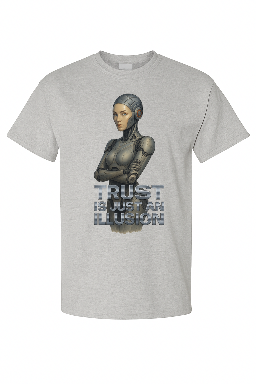 Trust Is Just an Illusion – Chrome AI Series Tee