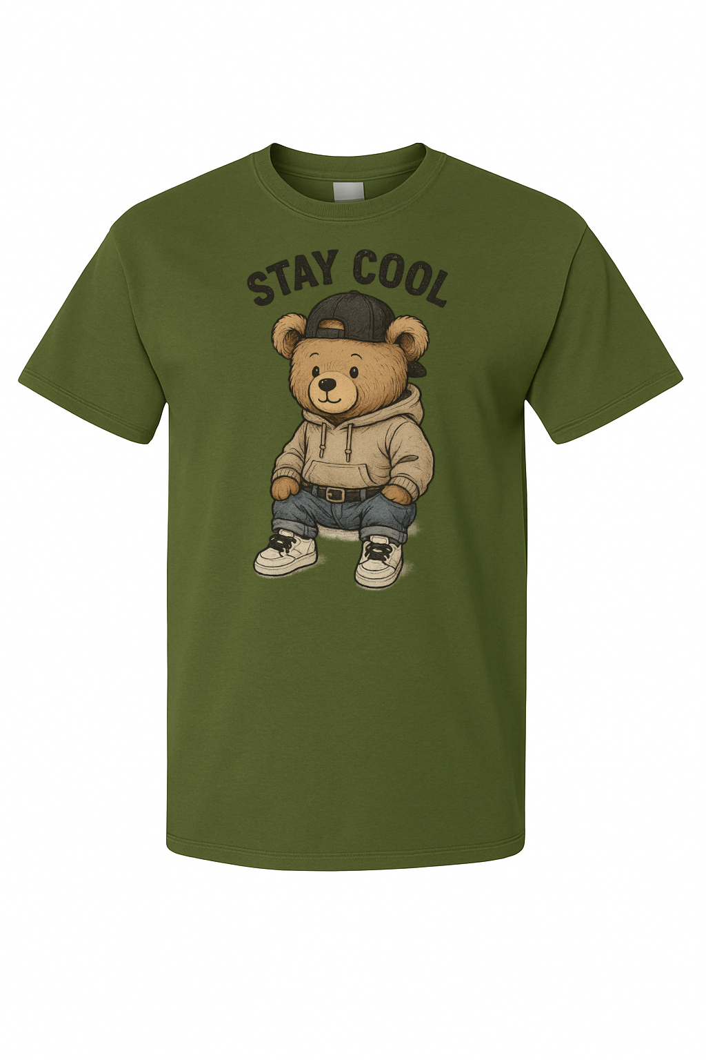 Stay Cool Streetwear Bear Tee - by VelezVersatile