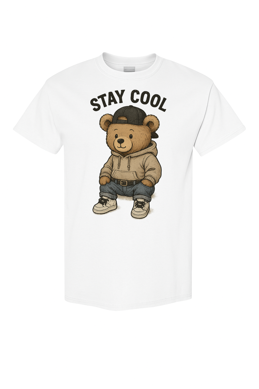 Stay Cool Streetwear Bear Tee - by VelezVersatile
