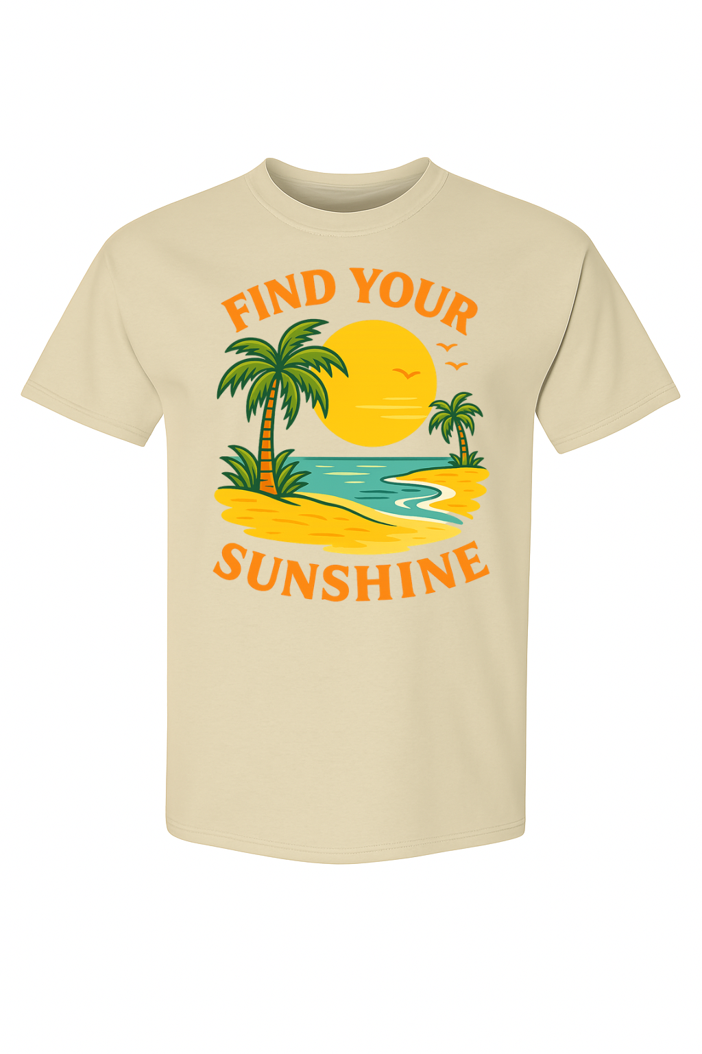 Find Your Sunshine Beach Tee - by VelezVersatile